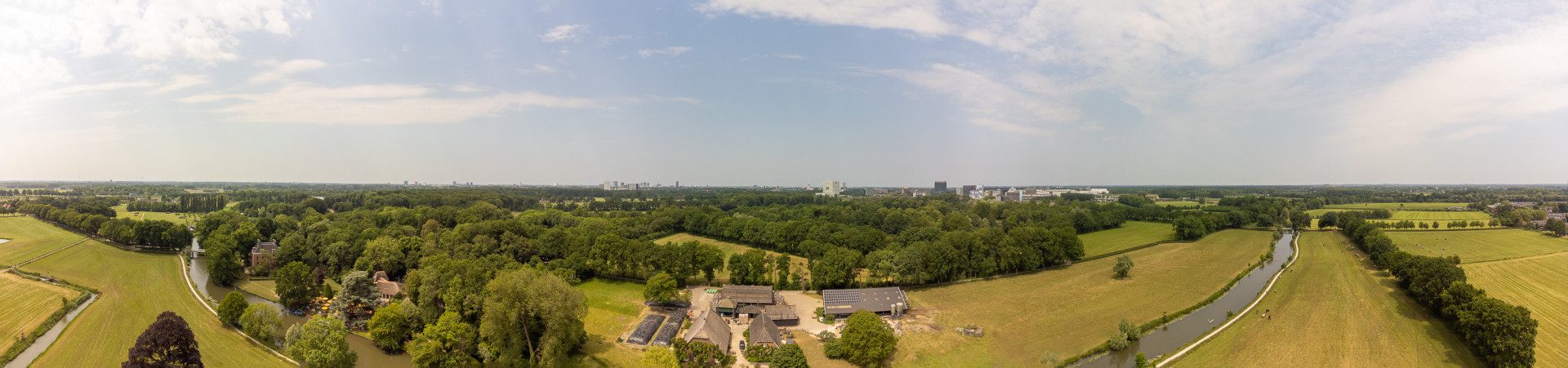 Dronebeeld ODRU boerderij Bunnik