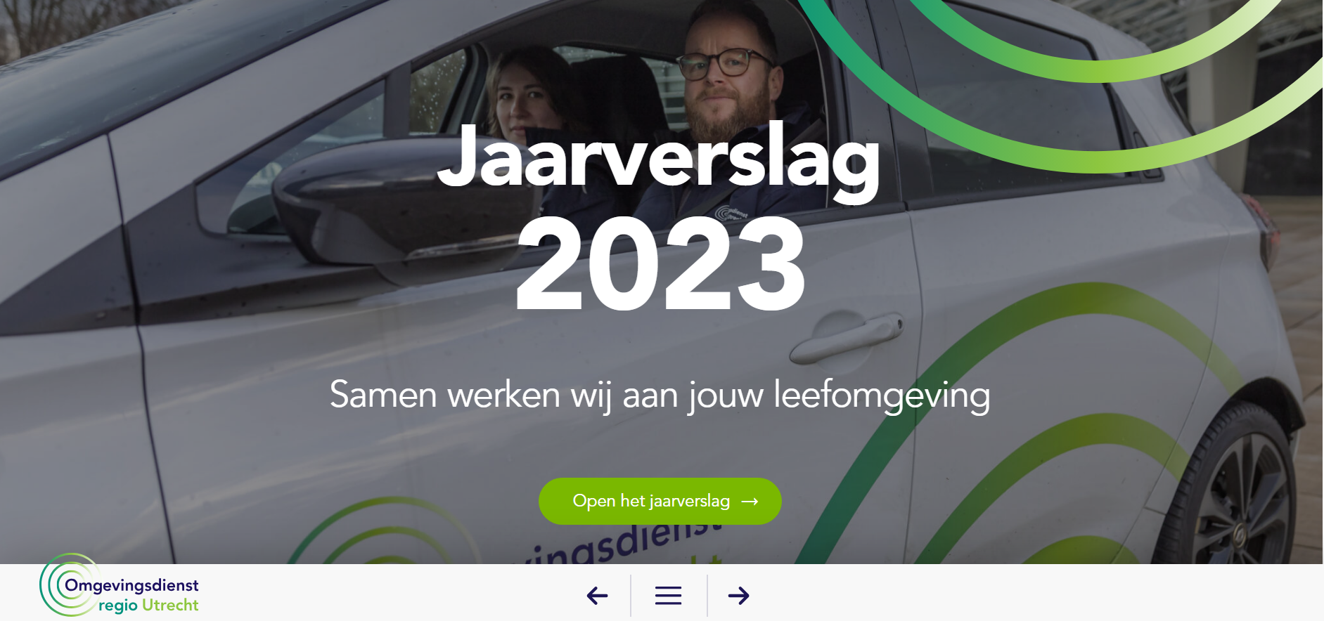 Screenshot van Ons jaarverslag 2023